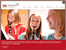 Tablet Screenshot of musikschule.herrenberg.de